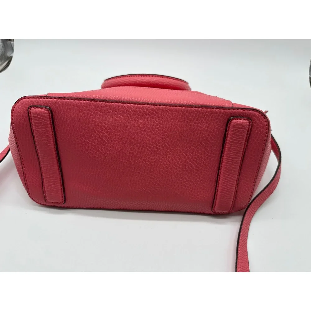 Tignanello Royce Satchel Womens‎ Medium Grapefruit Pink New Pebbled Leather Bag